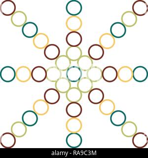 Seamless pattern with circles easily editable vector image Stock Vector