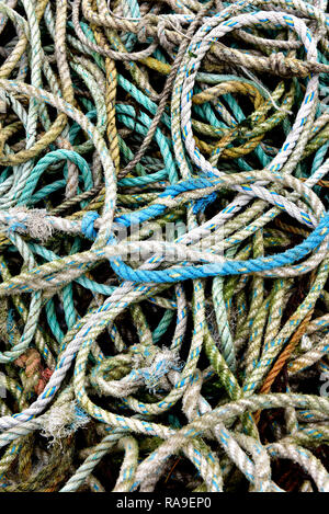A tangle of rope Stock Photo - Alamy