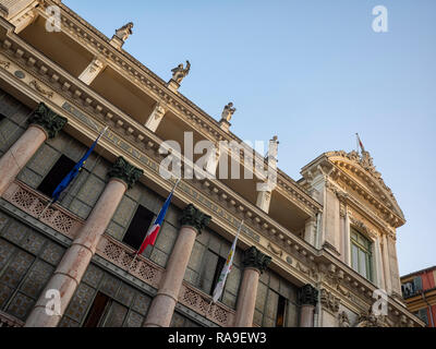 NICE, FRANCE - MAY 25, 2018:  Exterior view of Opéra de Nice on Rue Saint-François de Paule Stock Photo