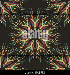 Floral seamless pattern. Vector illustration Stock Vector