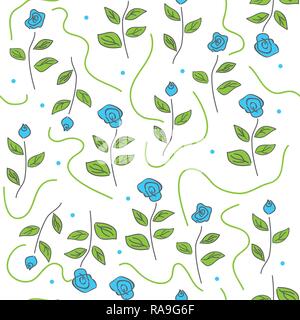 decorative seamless pattern with roses Stock Vector