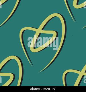 Repeat seamless pattern of happy healthy teeth with huge cheerful smiles in square format suitable for textile or wallpaper Stock Vector