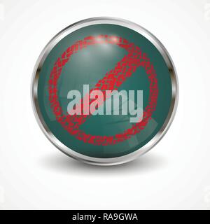 web button  circle frame Easily editable vector image Stock Vector