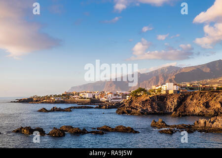 Coastline at the village of Alcala on the west coast of Tenerife, Canary Islands, Spain Stock Photo