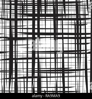 Random chaotic lines abstract geometric pattern / texture. Modern, contemporary art-like illustration. Vector eps 10. Stock Vector