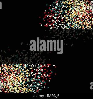 Dark Multicolor, Rainbow vector background with dots. Illustration with set of shining colorful abstract circles. The pattern can be used for ads, lea Stock Vector