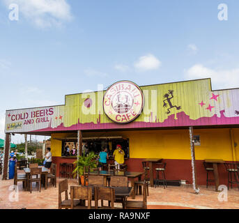 Tourists at Casabari Cafe in Aruba Stock Photo