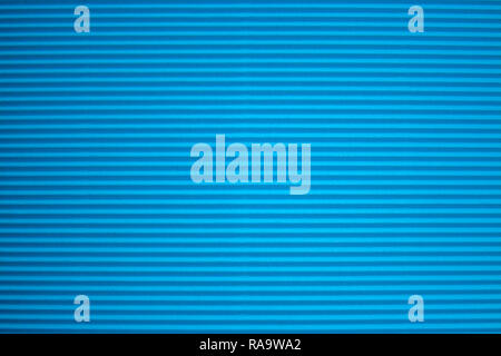 Blue corrugated paper texture. Abstract blue background Stock Photo