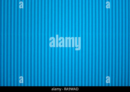 Blue corrugated paper texture. Abstract blue background Stock Photo