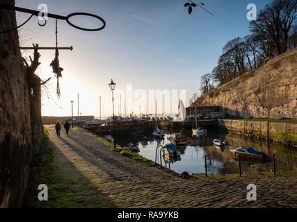 A view of Dysart harbour, Kirkcaldy, Scotland Stock Photo