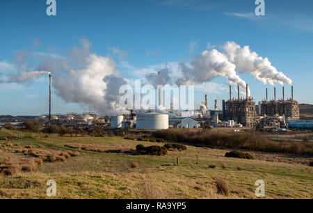 Mossmorran gas plant, Cowdenbeath, Fife, Scotland. Stock Photo