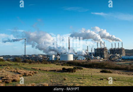 Mossmorran gas plant, Cowdenbeath, Fife, Scotland. Stock Photo