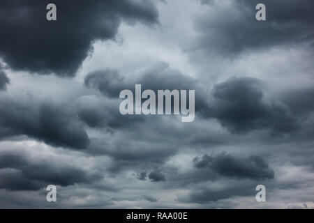 Dramatic sky - Heavy rainy clouds, may be used as background Stock Photo