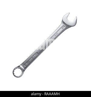 Wrench isolated on white background Stock Photo