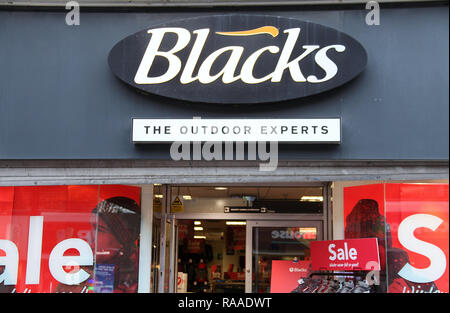 Blacks outdoor clothing store Stock Photo