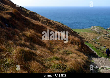 hikers,walkers,tourists,sheep's head way,lighthouse loop,hike,walk,trail,wild atlantic way,west cork,RM Ireland Stock Photo