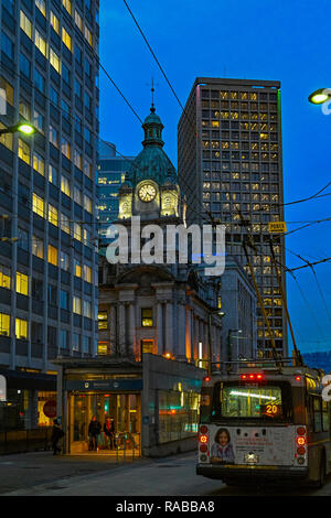 Sinclair Centre, Granville Street, Vancouver, British Columbia, Canada. Stock Photo