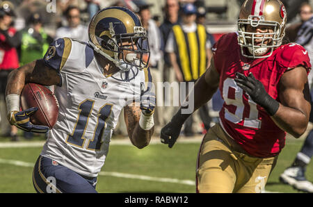 St. Louis Rams Tavon Austin (11) and Kenny Britt raise their arms