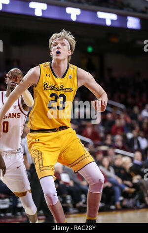Los Angeles, CA, USA. 03rd Jan, 2019. California Golden Bears center Connor Vanover (23) during the CAL Bears vs USC Trojans at Galen Center on January 3, 2019. (Photo by Jevone Moore/Cal Sport Media) Credit: csm/Alamy Live News Stock Photo