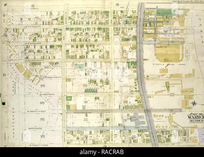 Brooklyn, Vol. 7, Double Page Plate No. 29, Part of Ward 31, Section 21, Map bounded by Stillwell Ave., Atlantic reimagined Stock Photo