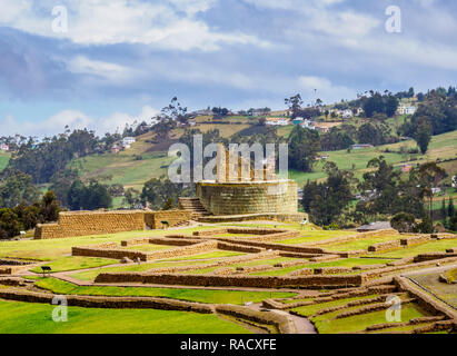 Temple of the Sun, Ingapirca Ruins, Ingapirca, Canar Province, Ecuador, South America Stock Photo