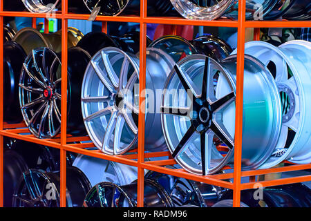Magnesium alloy wheel or mag wheel or max wheels of car Stock Photo