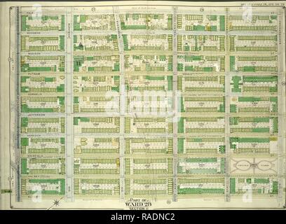 Brooklyn, Vol. 3, Double Page Plate No. 29, Part of Ward 28, Section 11, Map bounded by Palmetto St., Knickerbocker reimagined Stock Photo