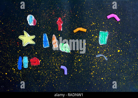 The space in the children is imagination Stock Photo