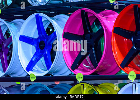 Magnesium alloy wheel or mag wheel or max wheels of car Stock Photo