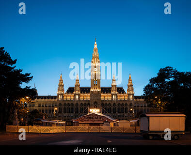 Rathaus Town Hall, Vienna, Austria, Europe Stock Photo