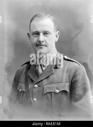 Photo taken on 11th January 1916. Captain Cockhrane of the 48th Highlanders of Canada. Studio portrait photograph taken at the famous Bassano Studios in London. Stock Photo