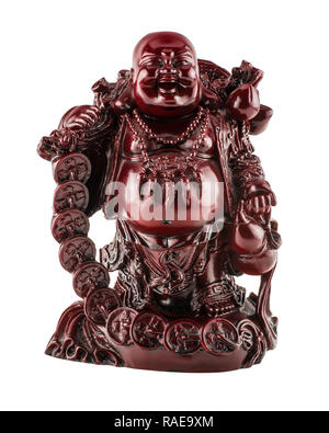 Statuette Laughing Buddha, Budai or Hotei, feng shui symbol Stock Photo