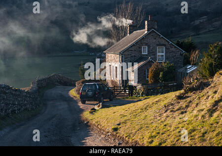 Traditional cottage at Kentmere Village in the Eastern Fells of The English Lake District Stock Photo