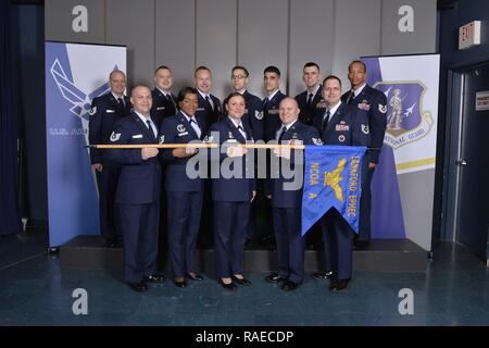 NCO academy class 17-2, A Flight, at the Chief Master Sergeant Paul H. Lankford Enlisted Professional Military Education Center in Louisville, Tenn. Stock Photo