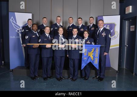 NCO academy class 17-2, D Flight, at the Chief Master Sergeant Paul H. Lankford Enlisted Professional Military Education Center in Louisville, Tenn. Stock Photo