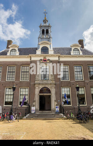 Front of the historic town hall of Edam, Holland Stock Photo