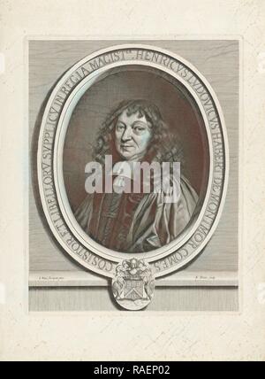 Portrait of Henri Louis Habert de Montmor. Private Collection Stock