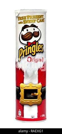 pringles original Christmas packaging Stock Photo - Alamy