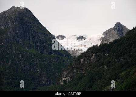 view to the Jostedalsbreen National Park in Norway Stock Photo