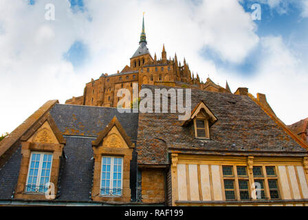 inside the mont saint michel in the north of france, Normandy Stock Photo