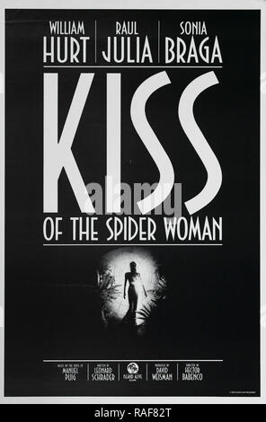 Kiss of the Spider Woman (Island Alive, 1985), Poster  William Hurt, Raul Julia, Sonia Braga  File Reference # 33636 823THA Stock Photo