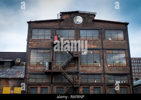 Bethlehem Steel factory grounds and buildings in ruins, which closed since 1998 is a piece of industrial history Stock Photo