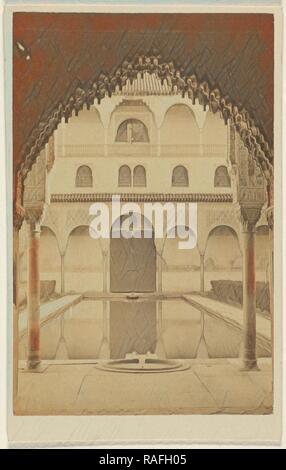 Reflecting pool, The Alhambra; 1865 - 1875; Albumen silver print Stock ...