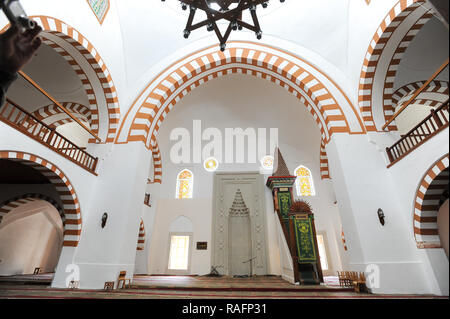 Juma-Jami Mosque (Friday Mosque) built 1552 to 1564 designed by the Ottoman architect Mimar Sinan for Khan Devlet I Giray in Yevpatoria, Ukraine. Sept Stock Photo