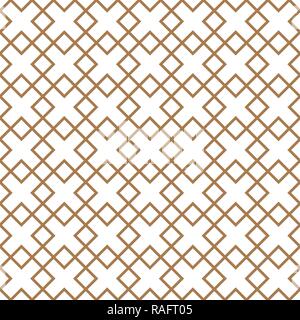 Seamless vector Cross patten in Islamic Style, quadropholium texture or geometric ornament background from partially intersecting identical circles. Stock Vector