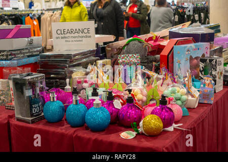 Seasonal sale holiday discounts in shopping mall Black Friday. New Year s sale time at european shopping center. Christmas promotions in clothing st Stock Photo Alamy