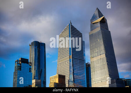 New York NY/USA-December 29, 2018 10 Hudson Yards, center, 30 Hudson Yards, right, and other development around Hudson Yards in New York on Saturday, December 29, 2018. (Â© Richard B. Levine) Stock Photo