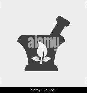 Pharmacy and Medicine Icon. On gray background. Stock Vector