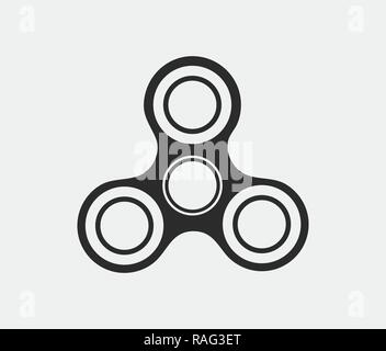 Hand spinner flat vector icon. Stock Vector