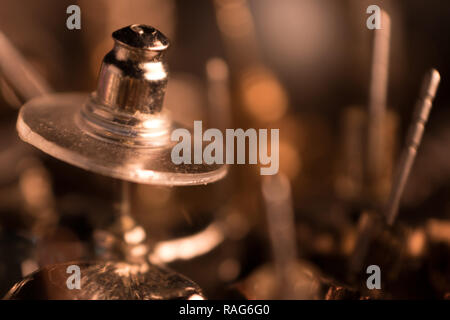 Lot of earrings in close up Stock Photo